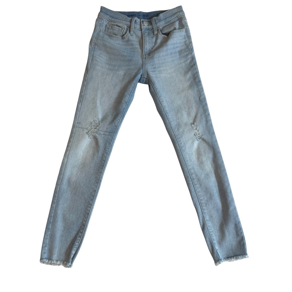 Old Navy Kids Girls High Rise Rockstar Jeggings Size 12 Medium Wash Denim